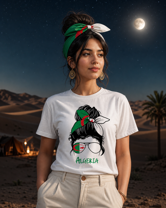 T-shirt Algeria — Femme libre du désert